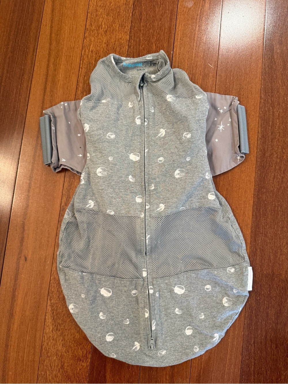 Organic Cotton SNOO Sleep Sack, Graphite Planets, Size Small (5-12 lb)